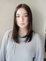 ラヴィズム(LUVISM) ◎韓国ヘアー顔周りレイヤーボブミディアムおくれ毛前髪万代新潟