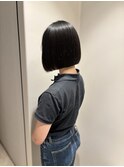 ストレートで叶うパツっとボブ