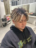 メンズサロン キング 心斎橋店(Men’s salon K!ng) ホワイトメッシュ/ツイスト/ツイスパ/パーマ/メンズ/眉毛/心斎橋