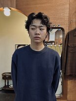 チャプター 問屋町(chapter) 前上がりショートニュアンスパーマケアパーマアクティブショート