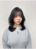 心斎橋/着物ヘア/大人ガーリー/ダークアッシュ/似合わせカット