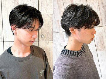 Filer　顔周り/前髪カット/髪質改善/まつ毛パーマ【4/15 NEWOPEN（予定）】の写真/メンズカットで差をつける!ニュアンスパーマやツイストスパイラルパーマも◎眉毛スタイリングで清潔感UP☆