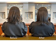 ヘアープレイスハッシュの雰囲気（広がる・パサつく髪が、ここまで変わります）
