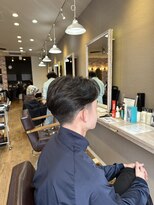 ヘアーメイクロージー 八軒店 (HAIR MAKE ROSY)&nbsp;骨格補正メンズショートナチュラルフェード刈り上げビジネス対応