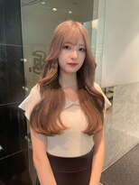 アクシス 栄店(`AXIS)&nbsp;奈川/ワンホンレイヤー/ミルクティーブロンド/ダークブルー/栄