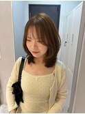 ミルクティーベージュ/ミディアムレイヤー