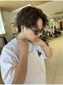 ツイスト波パーマ×ハイライト