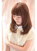 ひし形シルエットココアブラウンフェアリーセミ
