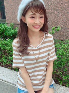 テオ(Theo) Theo /エメラルドアッシュ/ 巻き髪風パーマ/セミロング