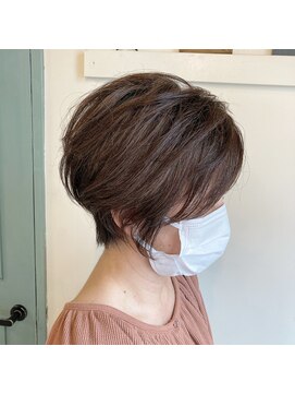 ジェルム ヘアーワークス(germe hair works) 白髪染めしないショートヘア＋カラー