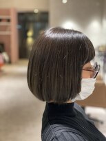 ジル アンク(Jill ankh)&nbsp;《Jill ankh姫路駅前》ブリーチ有り　シルバーグレー！　ボブ