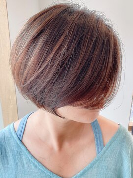 シカタ シーカ 鎌倉(CICATA/ShIKA.) 20代30代前髪あり丸みくびれ前下がりショートボブ2【鎌倉】