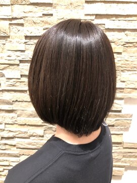 ヘアーレナータ 八王子(HAIR RENATA) 小顔見せで大人かわいい☆暗髪×前下がりフェミニンショート