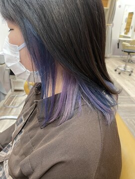 マヤ 昭和店(MYA) インナーカラーブルーパープル