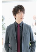 デキる男のスモーキーグレージュアンニュイヘアa1