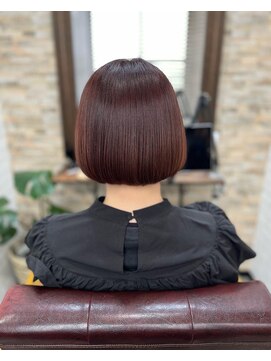 アトリエナガノ(atelier nagano) ショートボブ/ニュアンスカラー/ツヤ髪スタイル/ブルージュ