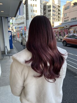 オーガニックエコ 川越(organic+eco) 韓国風×ピンクブラウン×ロングレイヤー