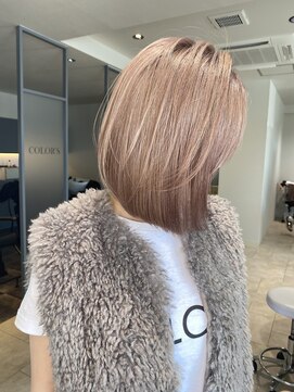 カラーズ(PRIVATE HAIR SALON COLOR'S) 【カラーリスト小栗】ハイトーン◎ピンクベージュ
