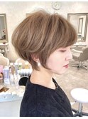 大人女性20代30代40代/ひし形丸みショート