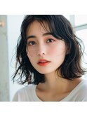 ナチュラルカールボブ