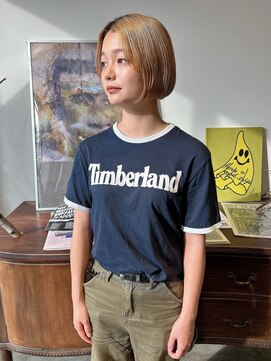 ヘアーアイストゥーレ(HAIR ICI TRE) ボブ　ミニボブ　ハイトーン　ぷつっとボブ　担当桜桃