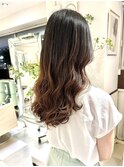 コテ巻き風パーマ/デジタルパーマ/ニュアンスパーマロングパーマ