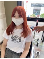 ガルボ ヘアー(garbo hair)&nbsp;オレンジカラー暖色カラー艶髪