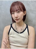 ブリーチなしカラー伸ばしかけヘア簡単スタイリング小顔ヘア
