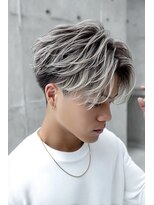 アポロ 横浜駅店(apollo)&nbsp;xメンズバレイヤージュ/ホワイトグレージュ/レイヤーカット