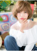 ミルクティーアッシュ外国人風ボブパーマh4浦和20代30代40代