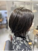 グレージュ/ショート/ボブ/髪質改善/レイヤーカット