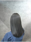 艶髪ロング×グレージュカラー