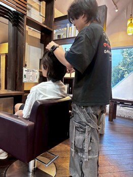 ジャンマンガファナン(Diamma nga fanann)の写真/一人のスタイリストが仕上げまで担当するので、お悩みや希望を相談しやすいのが嬉しい!