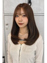 ヘアリゾート粋 新宿三丁目本店&nbsp;レイヤーカット/ローレイヤー/艶髪/透明感ブラウン