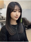 黒髪カタログ/クラゲヘアー/オリーブグレー/津田沼