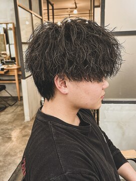 メンズソース 京都河原町(MEN'S SOURCE) 【刈らない襟足】波巻きシャドウパーマ