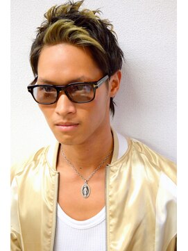 ワンワンオー バーバーショップ 長浜店(@110 BARBER SHOP) バレイヤージュショート007