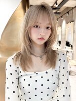 ヨーク(yoke)&nbsp;【yoke×RYO】レイヤー/ハッシュカット/ブロンド