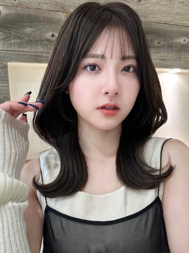 アイヴィ 表参道(IVY) チャコールグレー くびれヘア【肥田亜沙美】