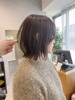 キミトヘアデザインアンドスパ(Kimito Hair design&spa) くびれボブ/髪質改善/艶髪/小顔/30代/シャンパンベージュ/40代
