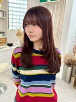 ロマーリ(LOMARLIE)&nbsp;ハッシュカット20代30代40代ブリーチなしピンクベージュカラー