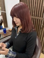 ルルズ(LULUS) ピンクブラウンピンクベージュ/ワインレッドボルドーカラー