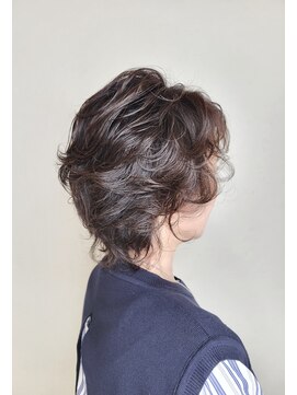 松本平太郎美容室 国立店 40代50代60代×ショートレイヤー×クリープパーマ