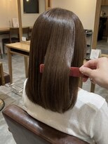 エミュー 大船店(emue) 大船ワンカラーブリーチなしダブルカラーオリーブブラウンカラー