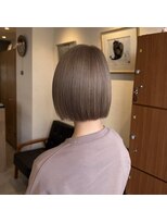 アルマヘアー(Alma hair by murasaki) ◎顎ラインボブのベージュカラー◎
