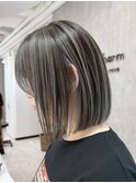 ワンホンレイヤー/ミルクティーブロンド/ダークブルー/柏駅