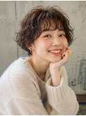 くせ毛風パーマ/マッシュショート/外国人風