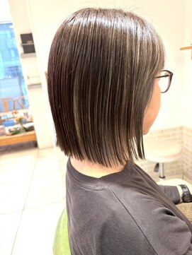 アース モード 新小岩店(EARTH/M) シアーグレージュ×ハイライト