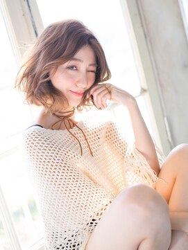 ジェム(GEM) **Gem Garden**なりたい質感が叶う☆ミルクティーカラーボブ