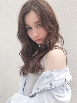 チョビー 銀座(chobii) グレージュ/デジタルパーマ/小顔ロング/秋冬トレンド/高柳